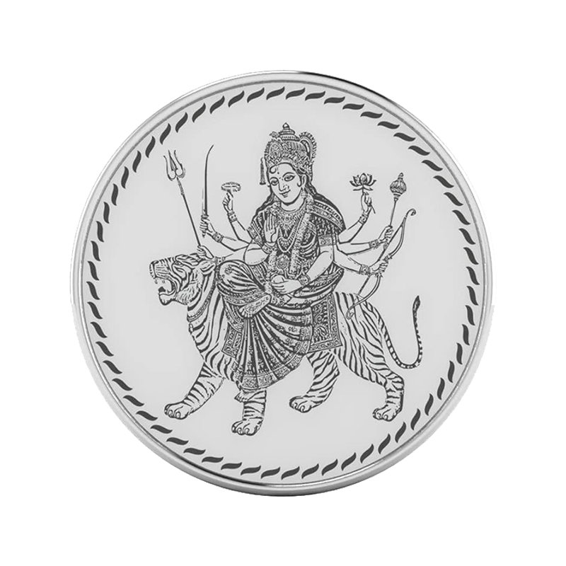 Sree Durga Silver Coin 8gm