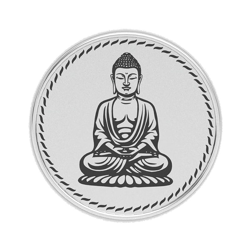Sree Buddha Silver Coin 8gm