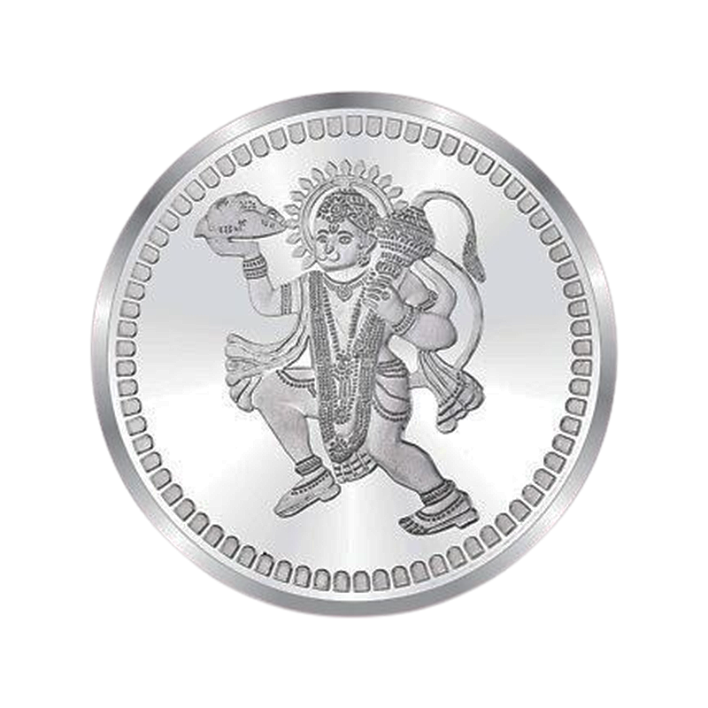 Sree Hanuman Silver Coin 8gm
